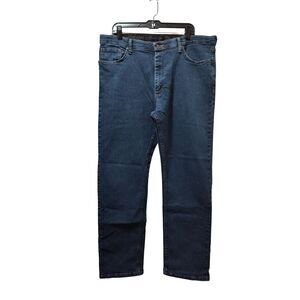 Vintage Wrangler Authentics Jeans 38x32 Straight Blue Stretch Denim 10ZM1CSDI